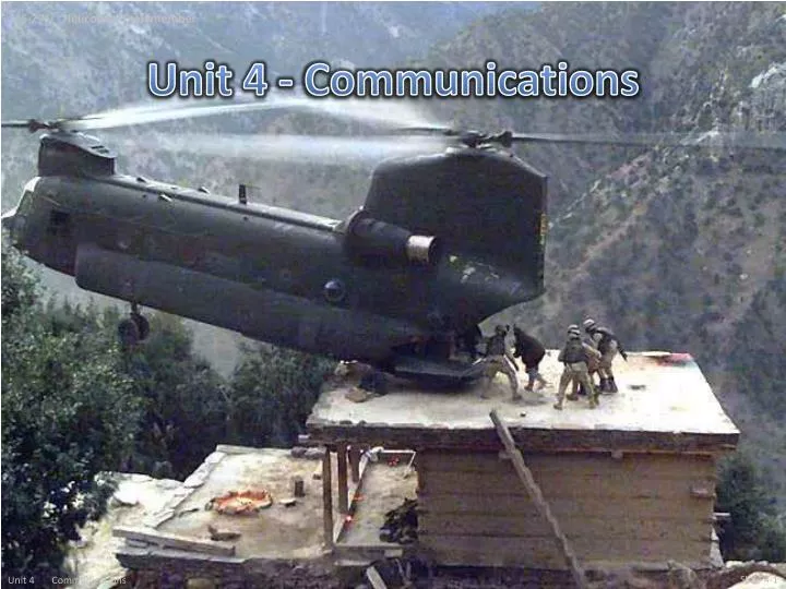 unit 4 communications