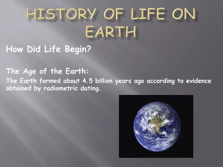 history of life on earth