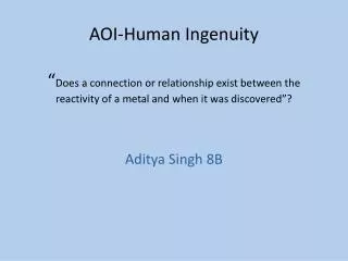 Aditya Singh 8B