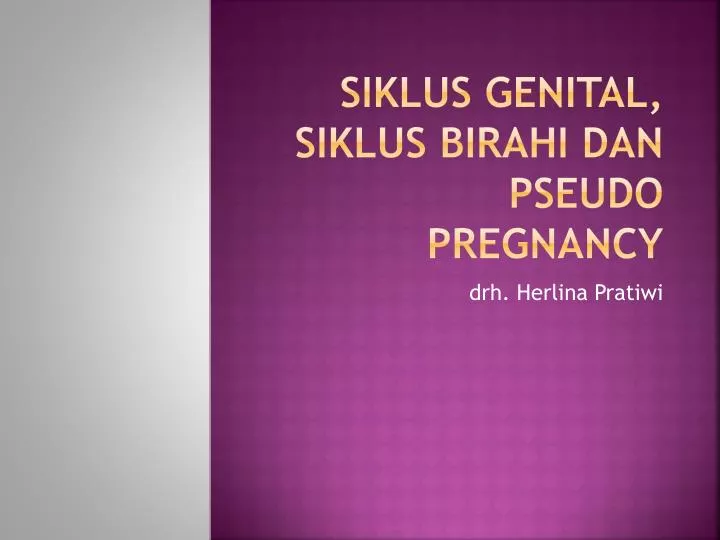 siklus genital siklus birahi dan pseudo pregnancy