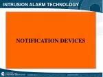 INTRUSION ALARM TECHNOLOGY - slide 1
