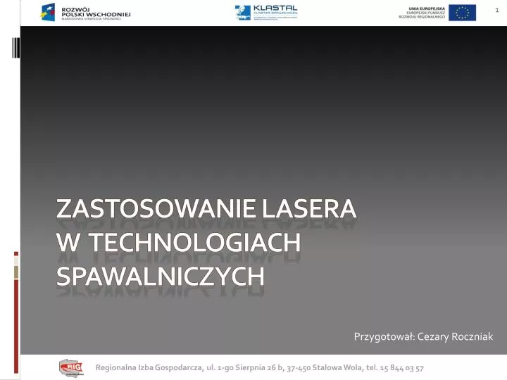 zastosowanie lasera w technologiach spawalniczych