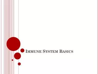 Immune System Basics