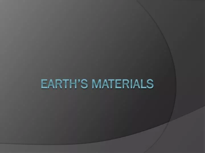 earth s materials