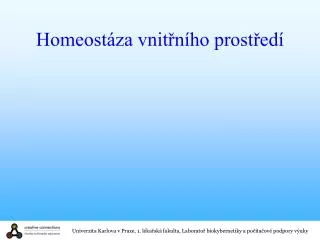 Homeostáza vnitřního prostředí