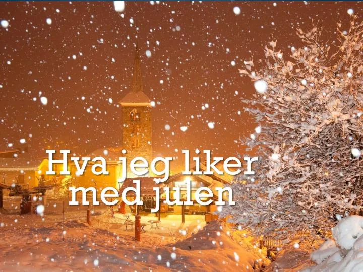 h va jeg liker med julen