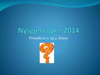 nysgjerrigper 2014