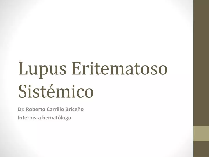 lupus eritematoso sist mico