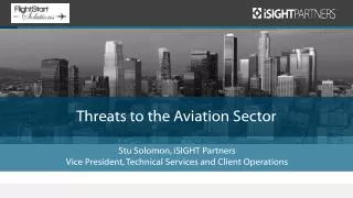 Threats to the Aviation Sector