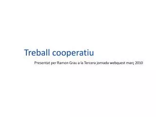 treball cooperatiu