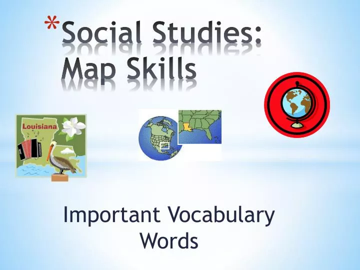 social s tudies map skills