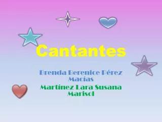 Cantantes