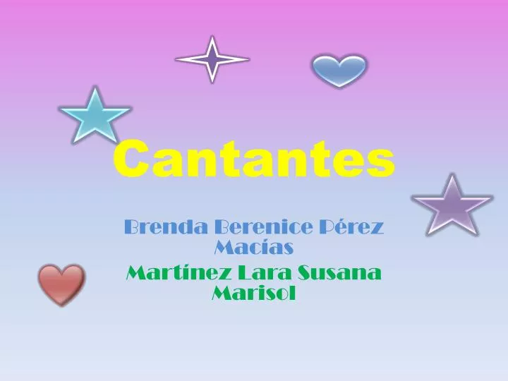 cantantes