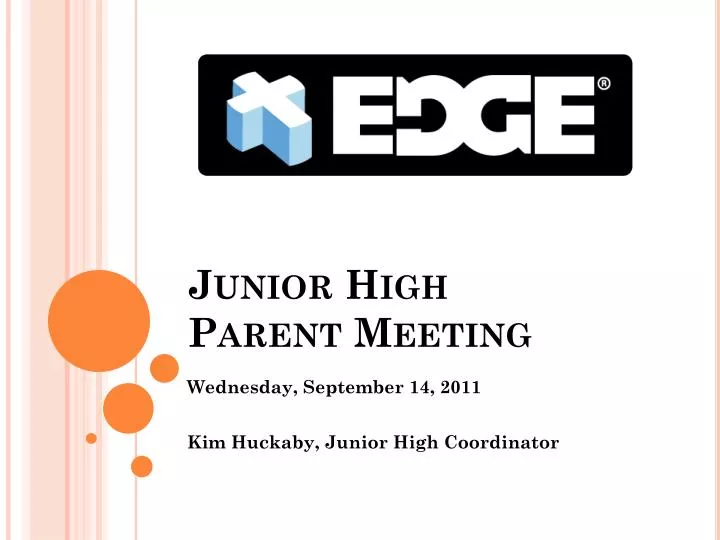 junior high parent meeting