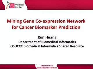 Mining Gene Co-expression Network for Cancer Biomarker Prediction