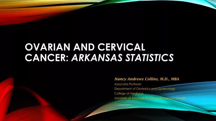 ovarian and cervical cancer arkansas statistics
