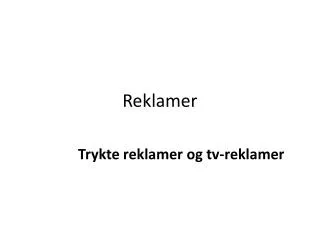 Reklamer