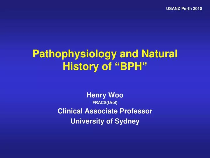 pathophysiology and natural history of bph