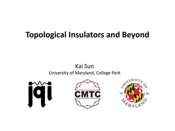 topological insulators and beyond