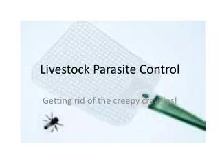 Livestock Parasite Control