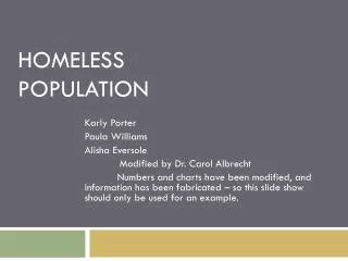 Homeless population