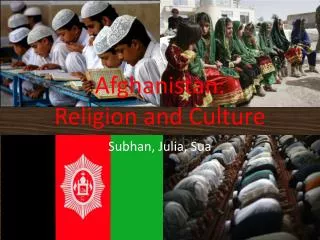 Afghanistan: Religion and Culture