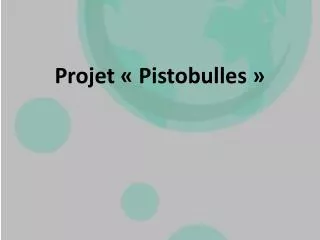 projet pistobulles