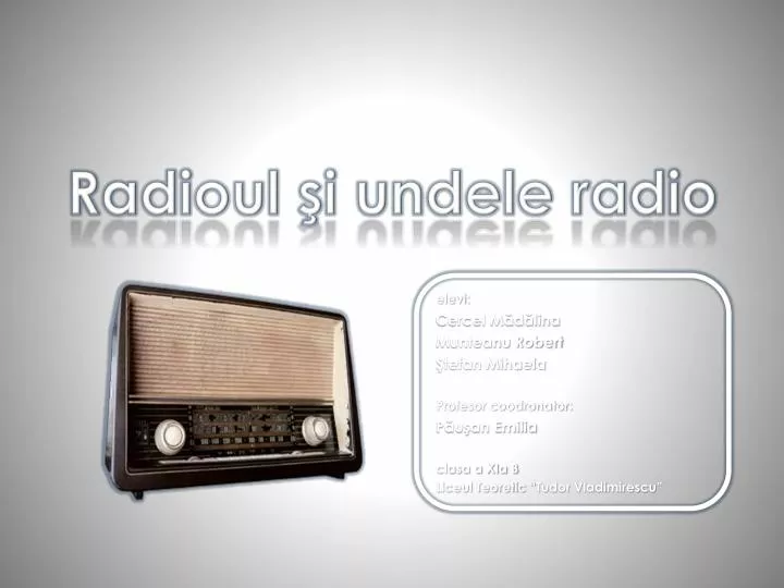 radioul i undele radio