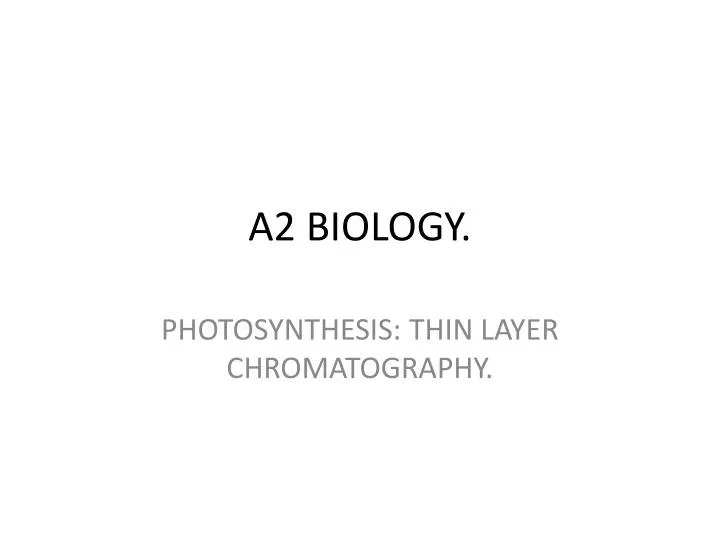 a2 biology