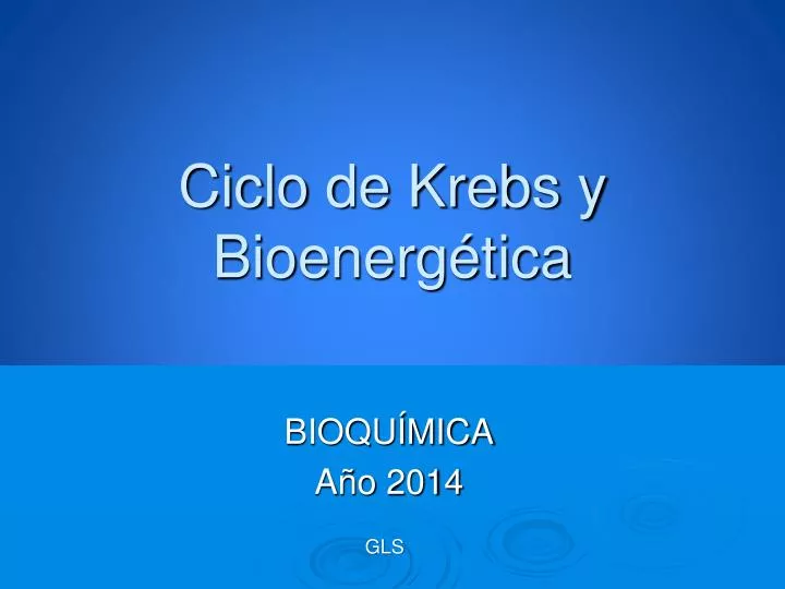 ciclo de krebs y bioenerg tica