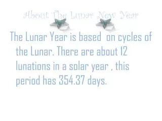 about the lunar new year