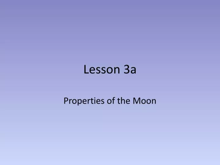 lesson 3a