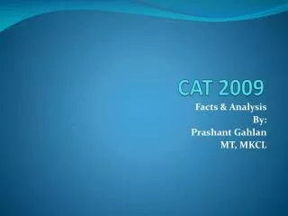 CAT 2009