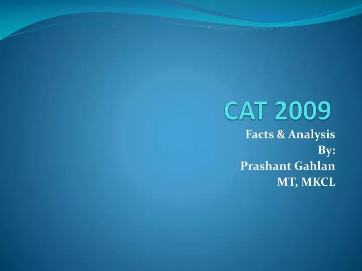 cat 2009