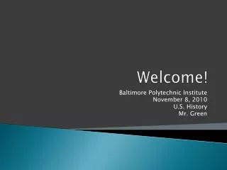 welcome