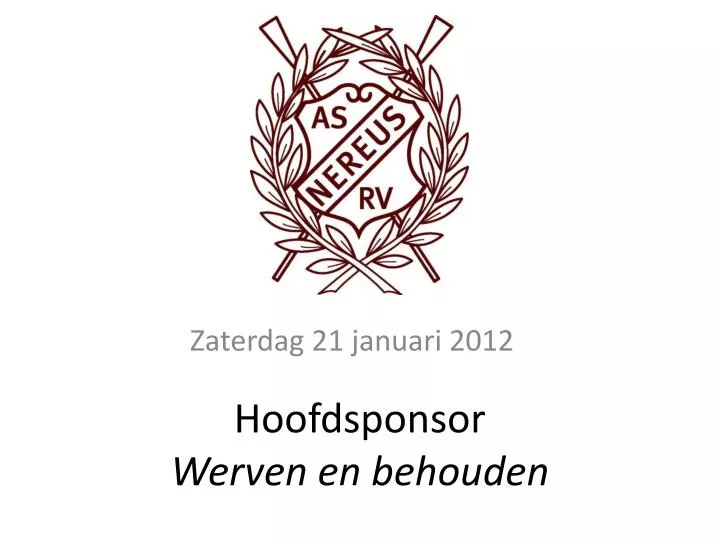 hoofdsponsor werven en behouden