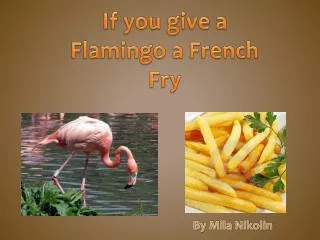 If you give a Flamingo a French F ry