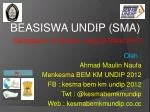 BEASISWA UNDIP (SMA) - slide 1