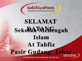Sekolah Menengah Islam At Tahfiz Pasir Gudang , Johor
