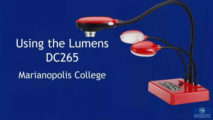 using the lumens dc265
