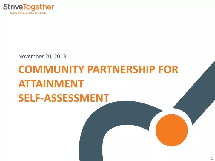 community partnership for attainment self assessment