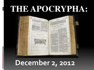 The Apocrypha:
