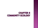 Chapter 8 community ecology - slide 1