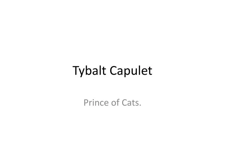 tybalt capulet