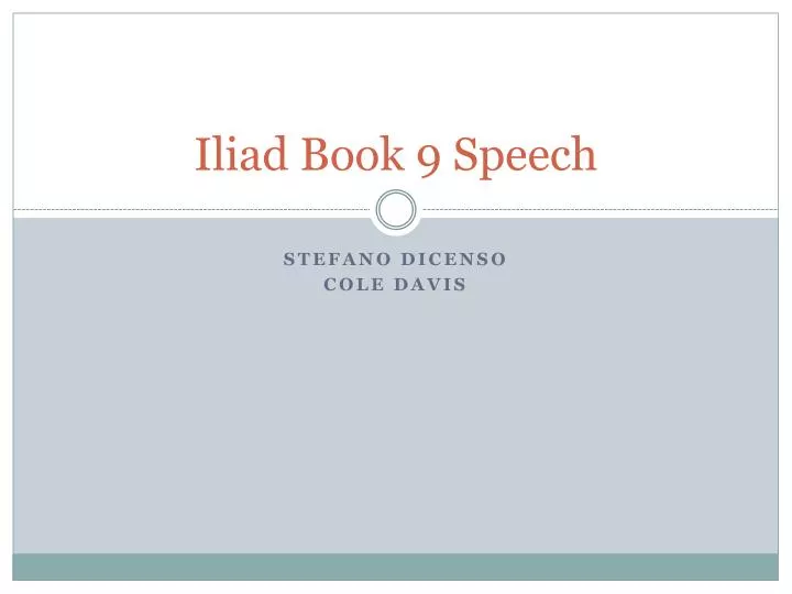 iliad book 9 speech