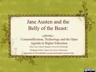 Jane Austen and the Belly of the Beast: