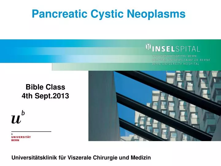pancreatic c ystic neoplasms
