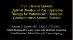 Optimal Duration of Adjuvant Imatinib Therapy for Resected Gastrointestinal Stromal Tumors - slide 1