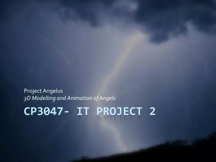 project angelus 3d modelling and animation of angels