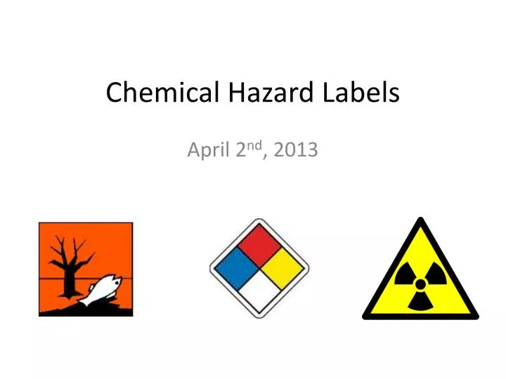 chemical hazard labels